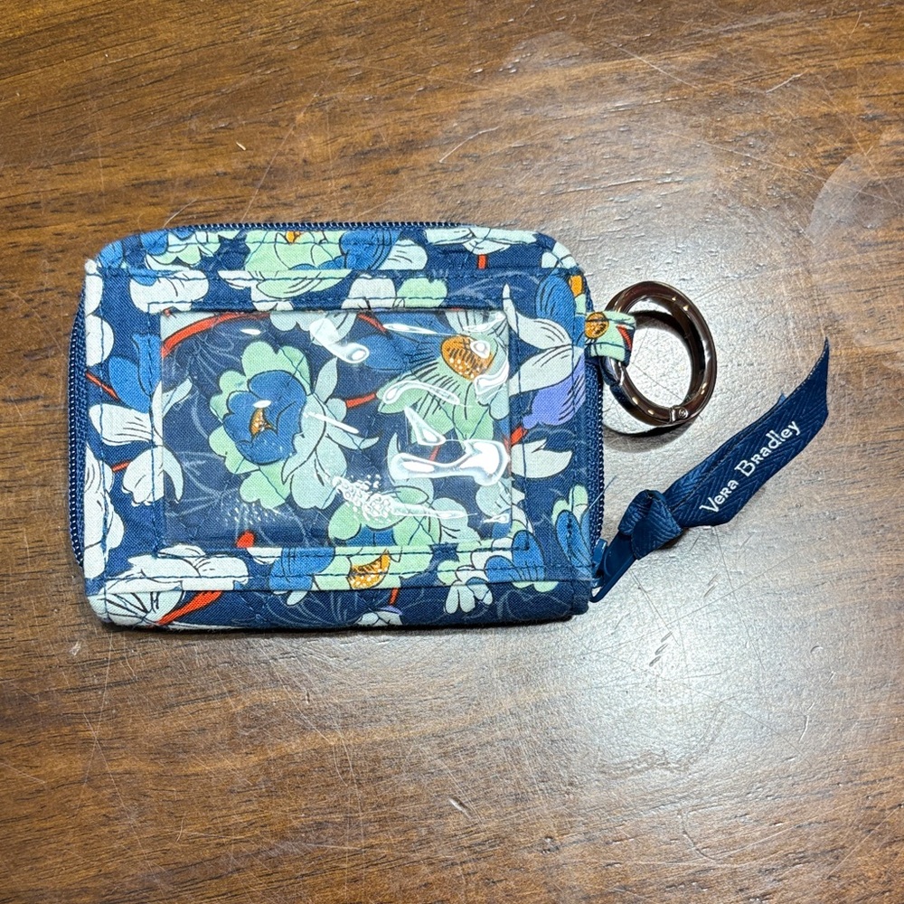 Vera Bradley Blue Floral ID Holder